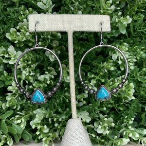 Turquoise dangle earrings